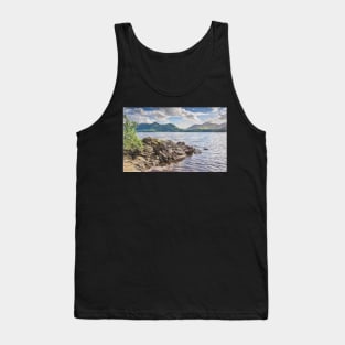 Looking Across Derwentwater Digital Art Tank Top